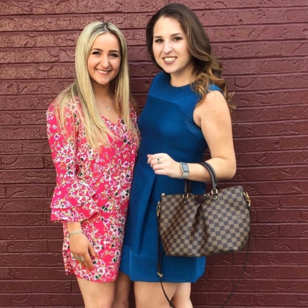 J. Crew Blue Fit and Flare Dress